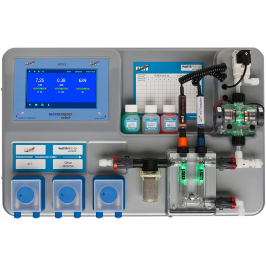 Станция дозирования OSF Waterfriend Exclusiv MRD-3 (Cl, pH, Rx), дисплей 7", 3 насоса, LAN